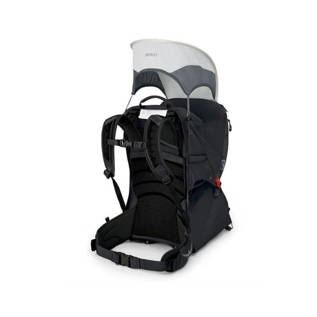 Osprey Poco LT Child Carrier Outdoor Action Starry Black - Back Angled