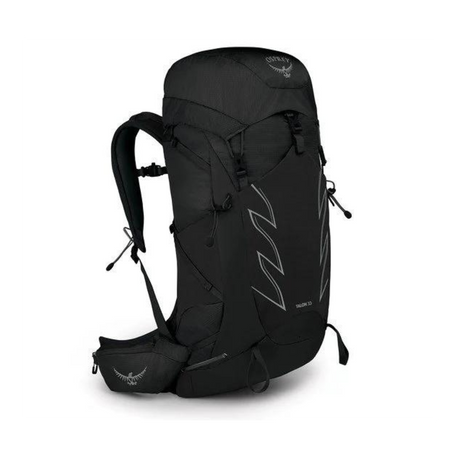 Osprey Talon 33 Backpack Outdoor Action Stealth Black - Front Angled