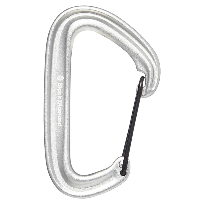 Black Diamond LiteWire Carabiner Outdoor Action Light Gray- Product Overview