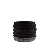 Buff Neckwarmer Knitted Outdoor Action Igor Black- Front