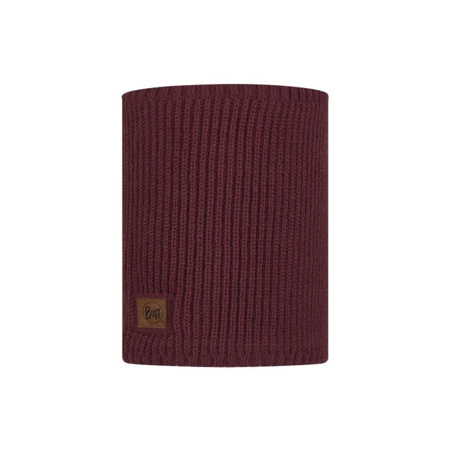 Buff Neckwarmer Knitted Outdoor Action Rutger Maroon- Front