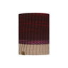 Buff Neckwarmer Knitted Outdoor Action Alina Maroon- Front