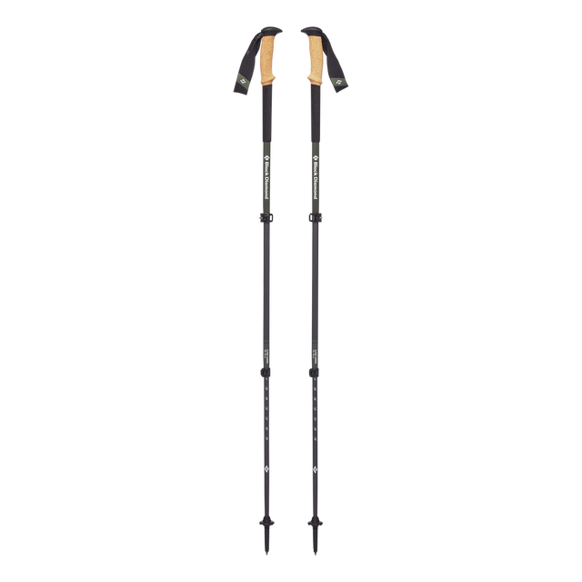 Black Diamond Alpine Carbon Cork Trekking Poles Outdoor Action- Full Length