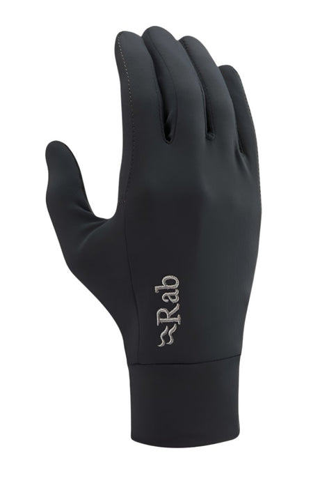 Rab Flux Liner Glove Outdoor Action Beluga- Right Back Side