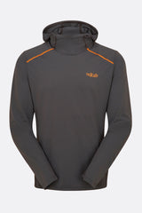 Rab Men's Force Hoody Outdoor Action Graphene- front 