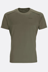 Rab Men's Force Tee Outdoor Action Light Khaki- front