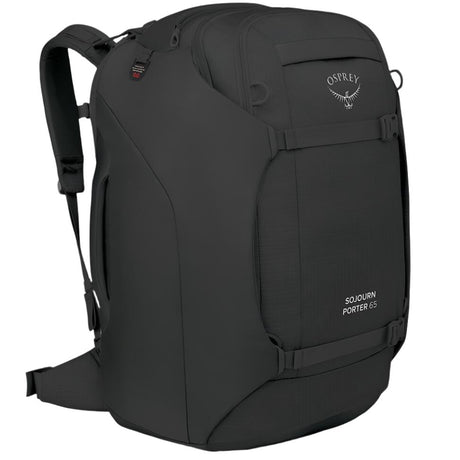 Osprey Sojourn Porter 65 Travel Pack Outdoor Black - Front Angled