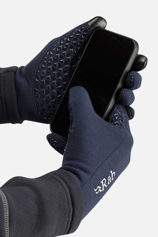 Rab Power Stretch Contact Grip Glove Outdoor Action- Touchscreen Compatible