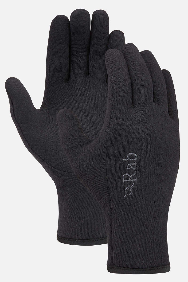 Rab Power Stretch Pro Glove Outdoor Action Black- Front and Back