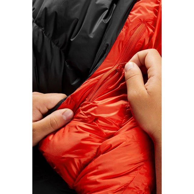 Rab Neutrino Pro 500 Down Sleeping Bag (-9°C/5°F) Outdoor Action Granite- Pocket