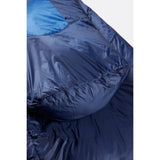 Rab Solar Eco 2 Sleeping Bag (-2°C/30°F) Outdoor Action Ascent Blue- Footbox