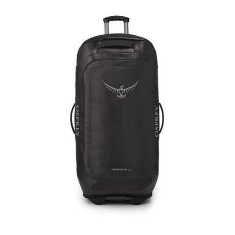 Osprey Transporter Wheeled Duffel 120L Bag Outdoor Action Black - Front