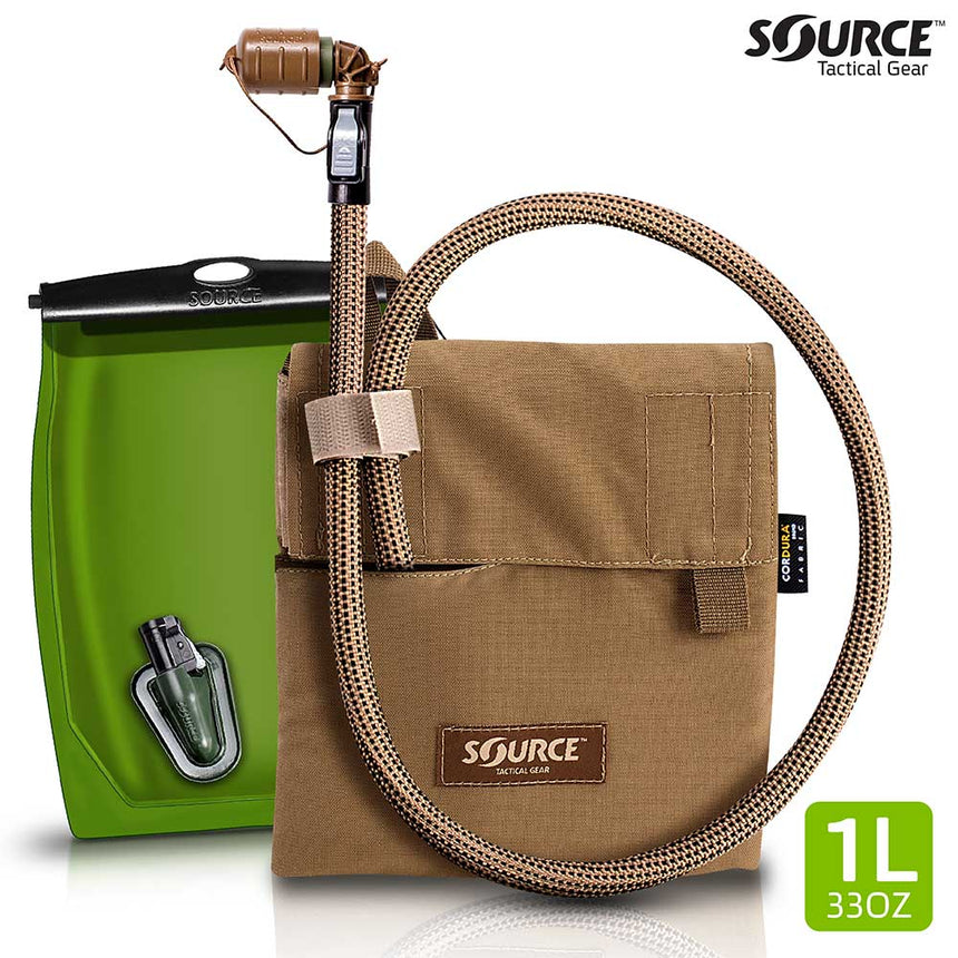 SourceSource Kangaroo 1L Collapsible Canteen with PouchOutdoor Action