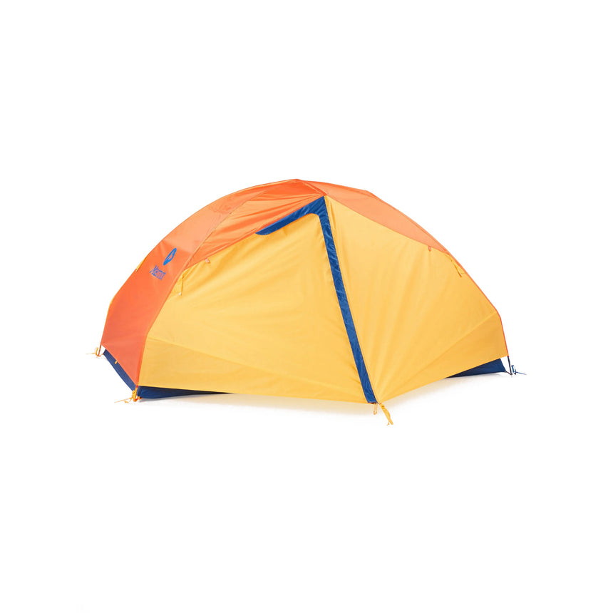 Marmot Tungsten 2P Tent front door fabric closed Solar/Red Sun