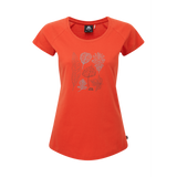 Mountain Equipment Leaf Women's Tee Outdoor Action Paprika - Front