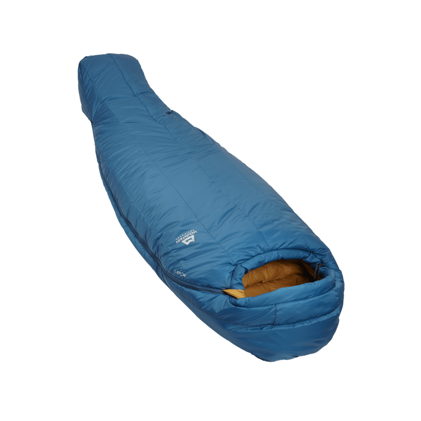 Mountain Equipment Nova II Women's Sleeping Bag Outdoor Action Ink/Pumpkin Spice - Slanted View