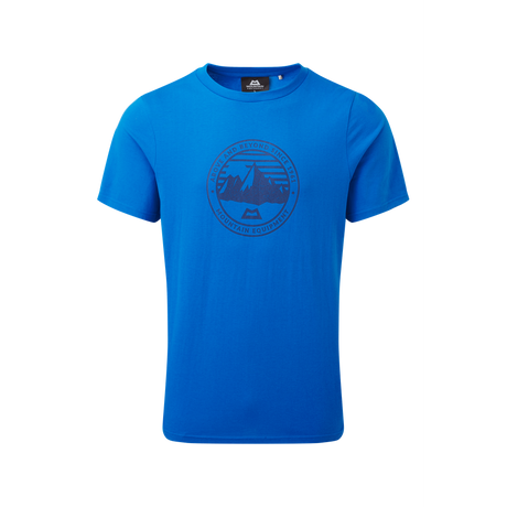 Mountain Equipment Roundel Tee Outdoor Action Azure - Front